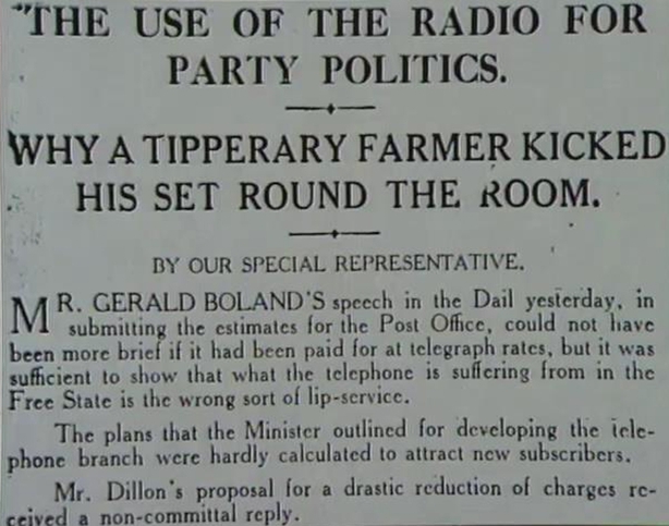 Farmers kicks wireless, Late Late Show celebrates 50 years of Radio Éireann (1976)
