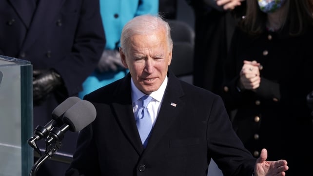 President Joe Biden calls for unity in his inaugural address