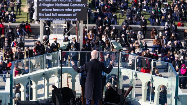 President Biden appealed for all sides to repair the hurt and divisions in society in his inaugural address