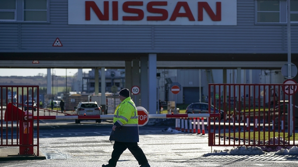Japan's Nissan makes about 30,000 Leaf electric cars at its Sunderland factory