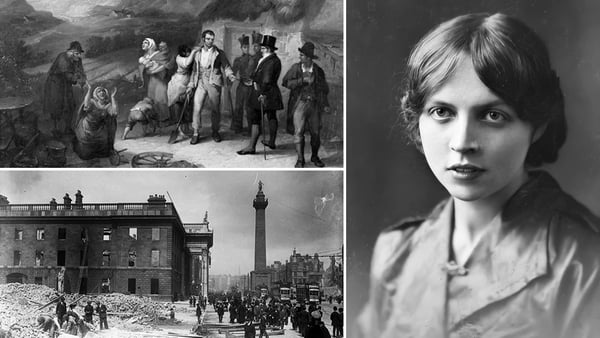 A montage of images from the RTE History website