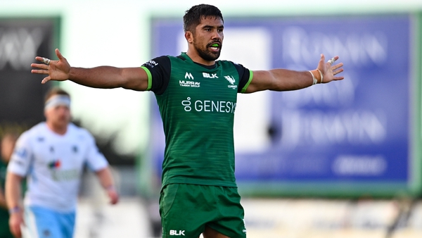 Jarrad Butler lines out for Connacht in Saturday evening's clash