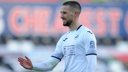 Conor Hourihane had an assured debut for Swansea