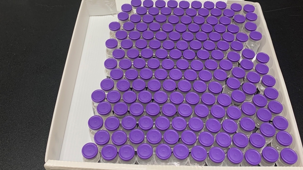 There are 195 vials per tray of the Pfizer-BioNTech coronavirus vaccine