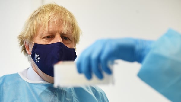 Boris Johnson is set to highlight the British government's role in dealing with the pandemic in Scotland