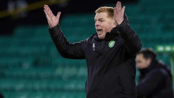 Neil Lennon gesticulates on the sideline during Celtic's 2-1 loss to St Mirren on Saturday