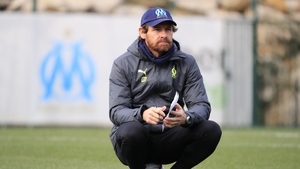 André Villas-Boas at Centre Robert-Louis Dreyfus, Marseille's training ground which was stormed by a fan group
