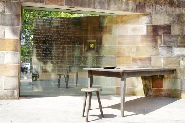 Memorial at Hyde Park barracks in Sydney