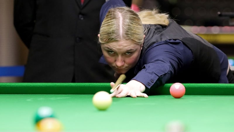 Kenna keen to face the boys on the baize