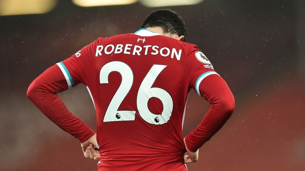 Andy Robertson and Liverpool slumped to another defeat