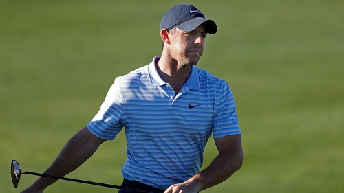 Rory McIlroy is seven shots off the lead