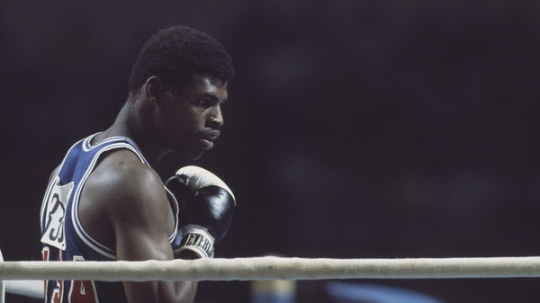 Leon Spinks pictured in action during the 1976 Summer Olympics in Montreal, Canada