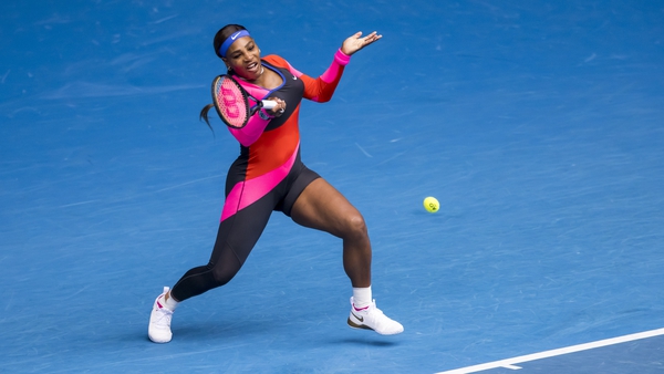 Serena Williams was channelling her inner Flo-Jo with her opening round outfit