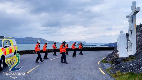 Members of the Dingle Coast Guard performed their version of the dance challenge