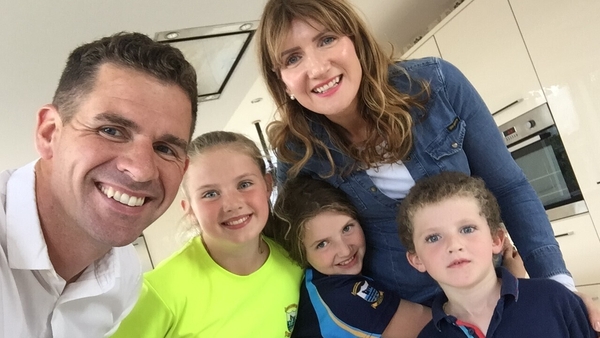 Darren Frehill and family at home in Galway city: 