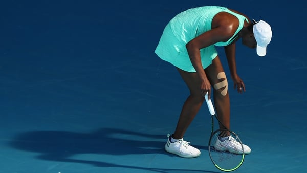 Venus Williams was carrying a knee injury