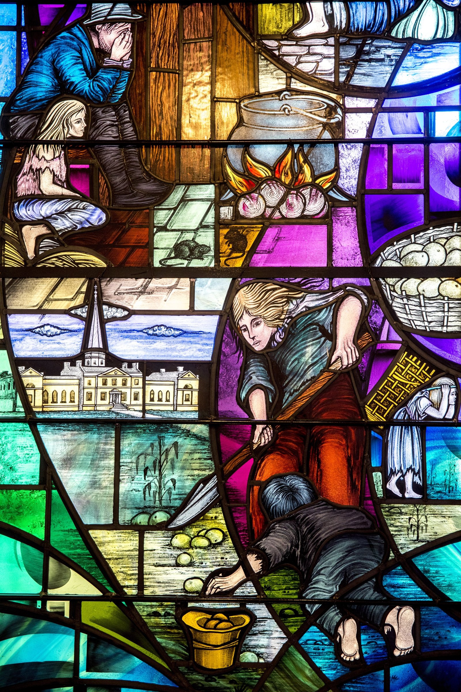 Image - The Famine window in Belfast City Hall. Photo: Godong/Universal Images Group via Getty Images
