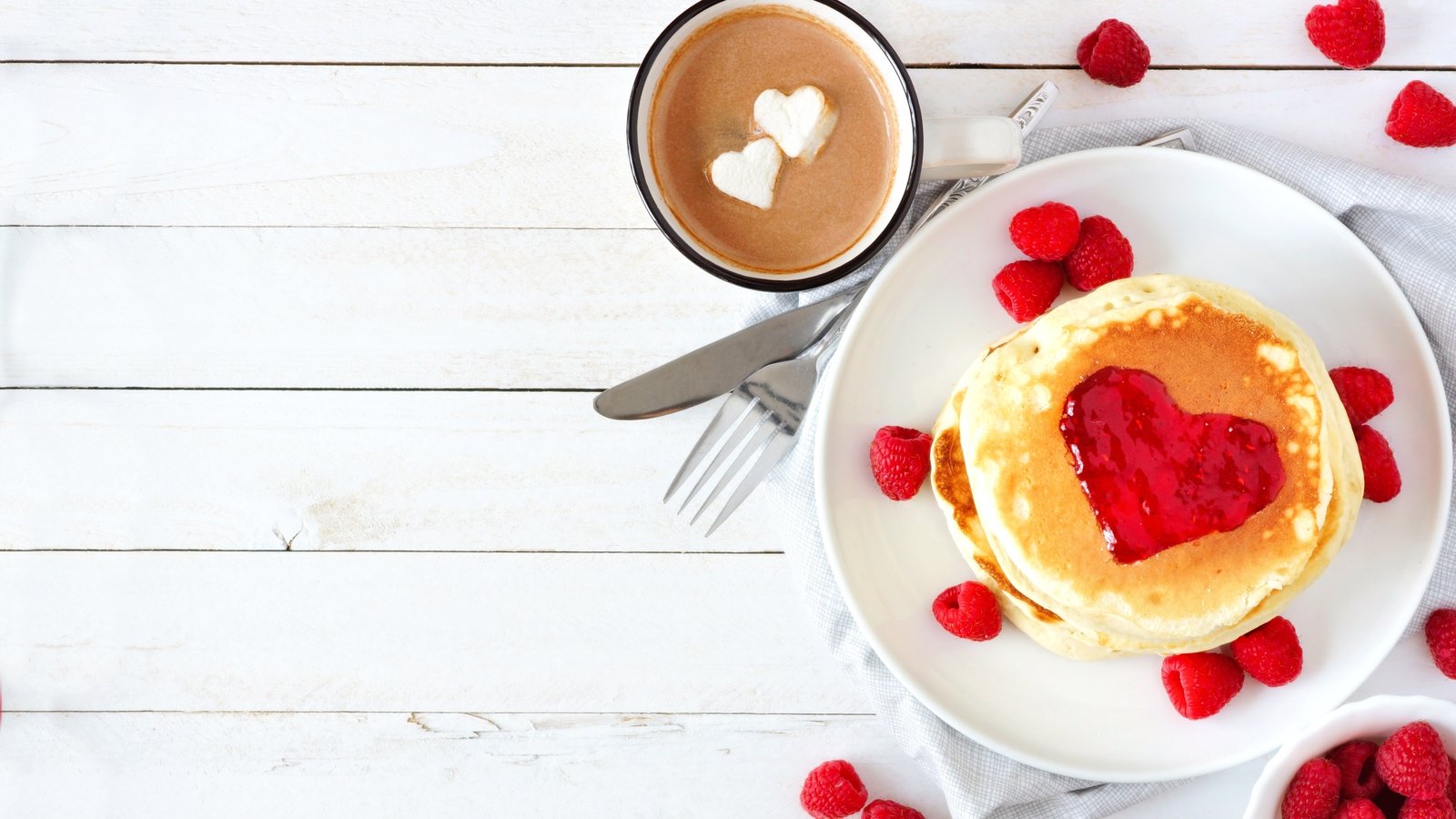 This Valentine's Day, pancakes can be romantic too