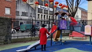 The Zheng family in Dublin celebrating the Chinese New Year