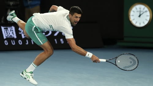 Djokovic pushed through the pain barrier to reach the last eight in Melbourne.