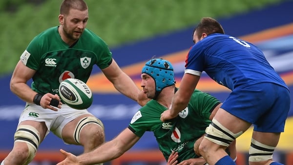 Iain Henderson (left) impressed in his first game as Ireland captain