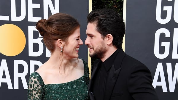 Leslie and Harington married in Scotland in 2018