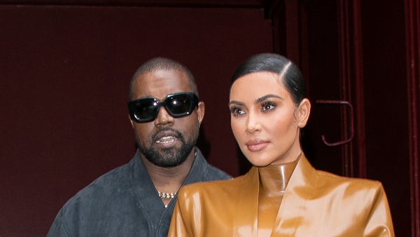 Kanye West and Kim Kardashian in happier times