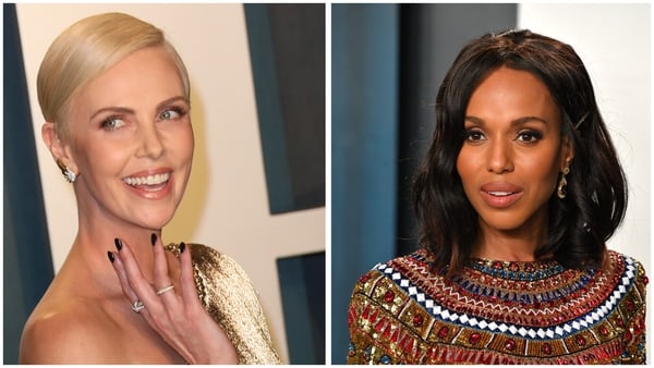 Charlize Theron and Kerry Washington are Belfast bound