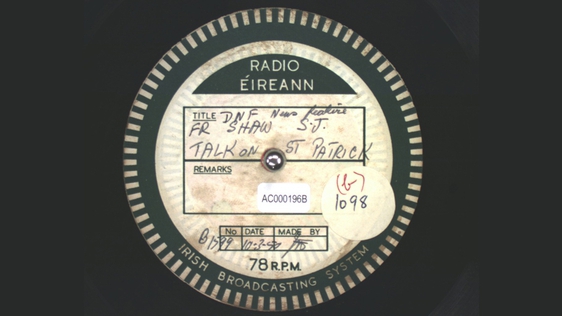 Talk on Saint Patrick (1950) QAC0001968 Acetate Disc Collection