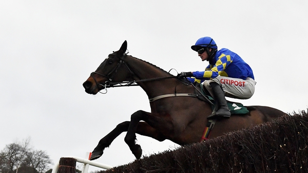 Kemboy, with Danny Mullins aboard, on their way to winning the Irish Gold Cup on day two of the Dublin Racing Festival