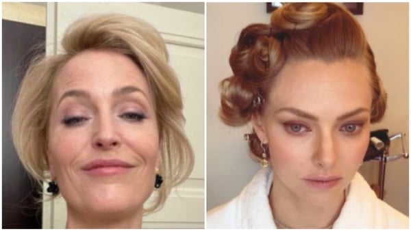 The Crown's Gillian Anderson and Amanda Seyfried / Images: Instagram @gilliana and @mingey