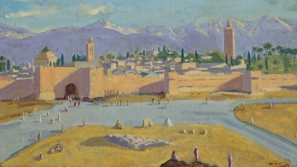 The Tower of the Koutoubia Mosque was painted in 1943