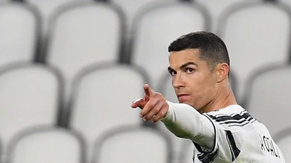 Ronaldo celebrates after scoring the third goal