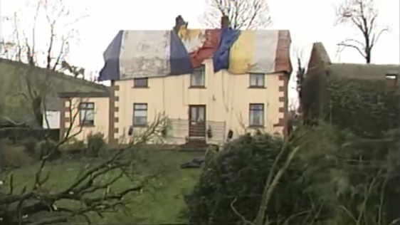 Tornado damaged house in Cavan, 2006.