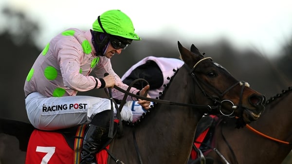 Patrick Mullins aboard Sharjah at the Leopardstown Christmas Festival
