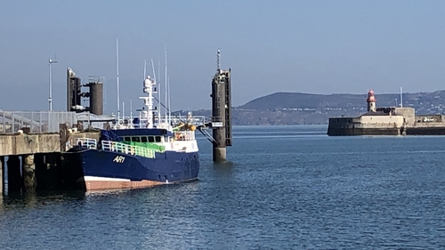 An Irish tug brought the trawler to Dún Laoghaire