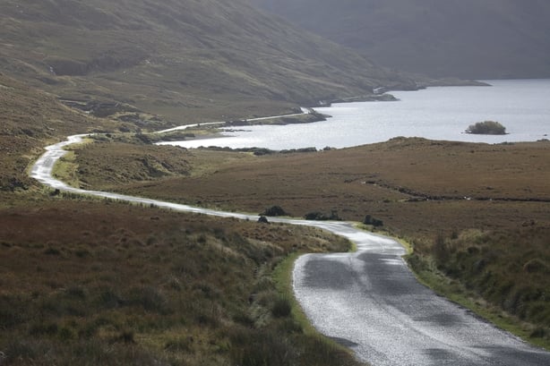 The road that runs through the Doolough Valley