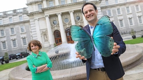 Champion Green founder and Kilkenny Design CEO Marian O'Gorman pictured with Tánaiste Leo Varadkar