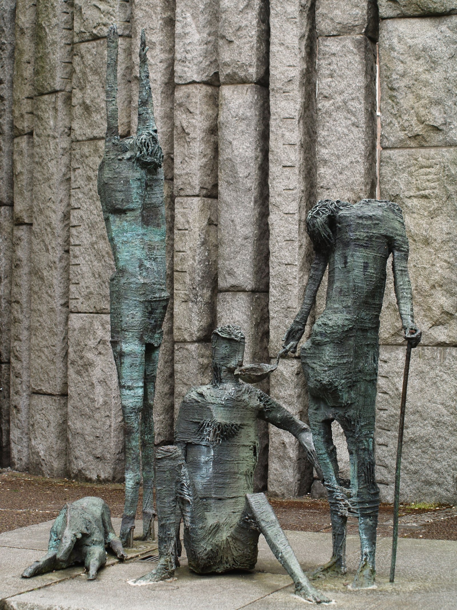 Image - Edward Delaney's Famine memorial in St Stephen's Green. Photo: John Crowley