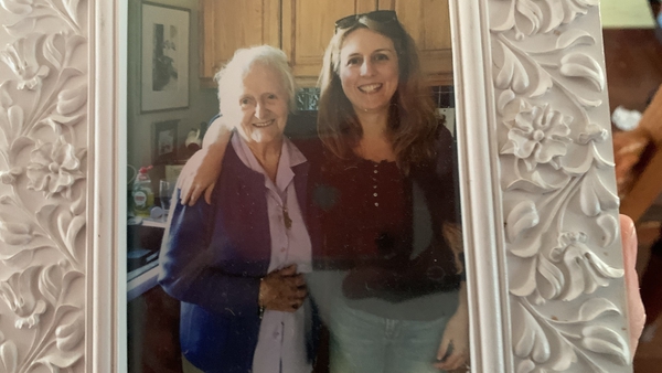 Sarah Robinson pictured with her grandmother Clare Walsh