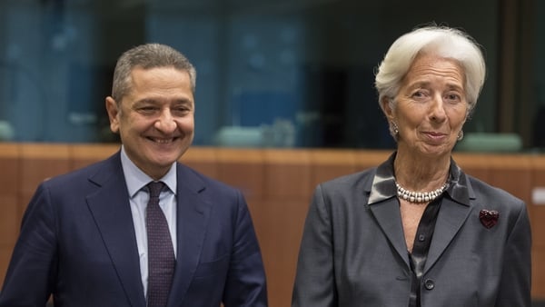 ECB board member Fabio Panetta and ECB President Christine Lagarde