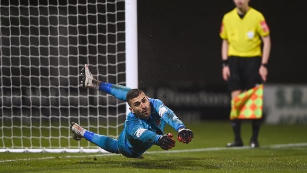 Alessio Abibi proved the hero for Dundalk in the penalty shoot-out