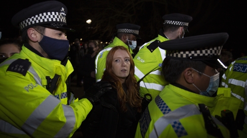 Police say that four people were arrested for public order and coronavirus regulation breaches