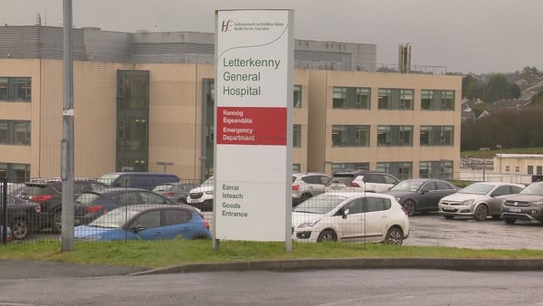 Letterkenny University Hospital in Donegal (file image)
