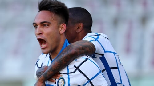Lautaro Martinez scored Inter's winner against Torino