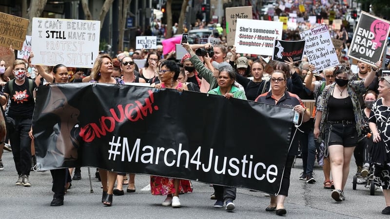 Women across Australia march against sexual violence