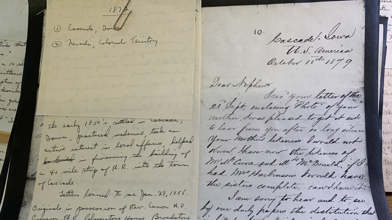 NUI Galway project to digitise letters from emigrants