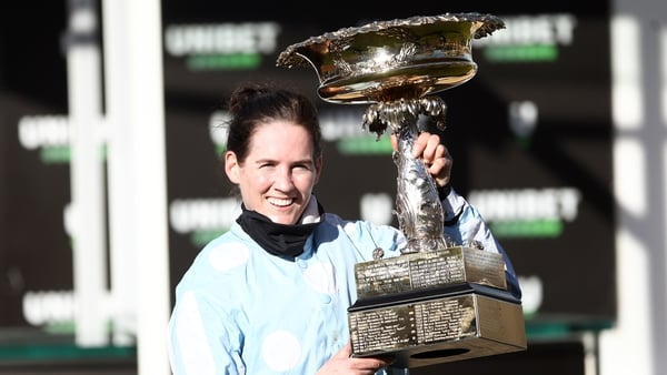Rachael Blackmore is the first female jockey to win the Champion Hurdle