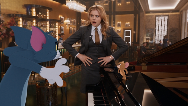 Chloë Grace Moretz with Tom and Jerry