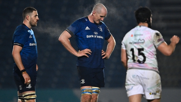 Devin Toner reacts to the defeat to Ospreys at the RDS